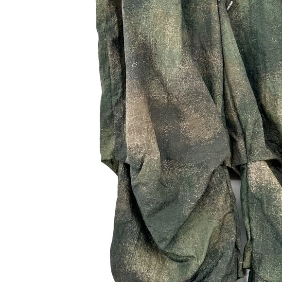 I AM GIA Ishta Green Camouflage Camo Relaxed Fit Wide Leg Parachute Pants sz S - Picture 7 of 12